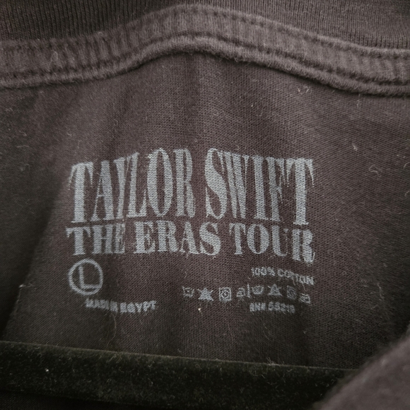 Taylor Swift The Eras Tour US Dates Black Graphic T-Shirt Size L Unisex - Picture 8 of 10